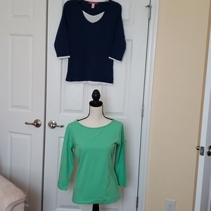 Talbots & Zena Jeans Cotton Tops
